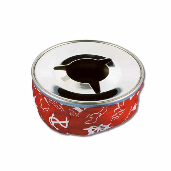 POSACENERE INOX ROSSO